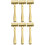 6Stk Goldenes Mini- -Hammer Set Für Und Party 6