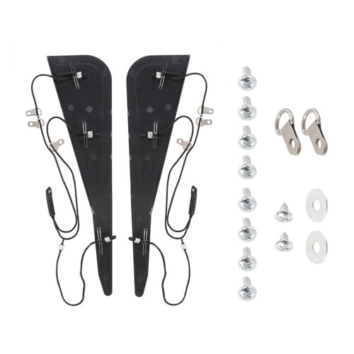 2Sets Autodach Reparaturset C-Säule -Verdeck ABS Nylon Schwarz