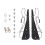 2Sets Autodach Reparaturset C-Säule -Verdeck ABS Nylon Schwarz 2