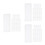 60Pièces Kit Marque-Pages Creux En Polyester Pour Broderie DIY 4