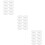 30Pièces Protections PVC Blanches Pour En Bois De Dock Durable 11