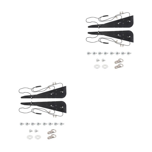 2Sets Autodach Reparaturset C-Säule -Verdeck ABS Nylon Schwarz 2