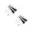 2Sets Autodach Reparaturset C-Säule -Verdeck ABS Nylon Schwarz 8