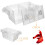 2Pièces Boîte D'élevage Poisson Transparent ABS Léger Avec Ventouses 10