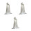 3Pièces Cape À Argentée Halloween Unisexe Costume Original 7