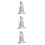 3Pièces Cape À Argentée Halloween Unisexe Costume Original 4