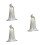3Pièces Cape À Argentée Halloween Unisexe Costume Original 5