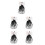 5Pièces Extensions Queue De Tressée Nylon Blanche Pour Rôles 7
