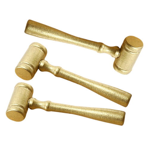6Pièces Mini Marteaux En , Accessoires Juges Et Jeu 1