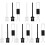 5Ensembles Nettoyeur Clavier Antistatique Multi Avec Keycap Puller ABS 4