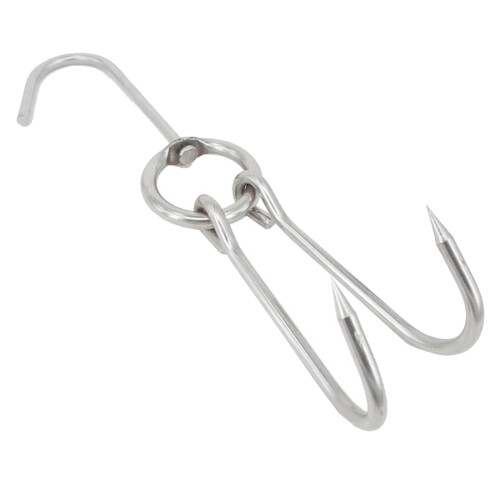 24Pièces Crochets Viande Double Acier Pour Suspension Bbq 1