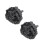 2Pièces Ruban Gingham Volanté Élastique Noir Pour Accessoires Couture 10