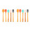 10Pièces Spatules Silicone Bambou Pour Usage 5