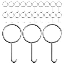 100Pcs Stainless Steel Drain Lift Hook Ergonomic Shower Drain Cleaner