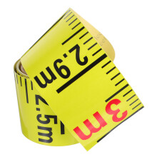 2Pcs Yellow Adhesive Water Level Measuring Stickers for Pool and Tank