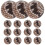 45Stk Runde Silikonperlen Leopard DIY Bastelset Schmuck 2