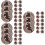 45Stk Runde Silikonperlen Leopard DIY Bastelset Schmuck 9