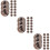 45Stk Runde Silikonperlen Leopard DIY Bastelset Schmuck 11