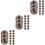 45Stk Runde Silikonperlen Leopard DIY Bastelset Schmuck 7