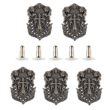 20Pcs Zinc Alloy Punk Spike Rivets Silver DIY Accessories for Crafts