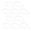 500Pcs Transparent Plastic Shirt Collar Support Fixing Strips 2