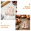 6Pièces Moules Mini Bois Beige Lisse Sécurisé Accessoires 6