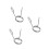 3Pcs Multipurpose Clips Silver Barbell and Dumbbell Clamps 9