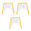 3Pcs Durable Foldable Garden Bed Covers White Plastic 4