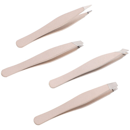 8Pcs Tweezer Clips Stainless Steel Precision Eyebrow Tools