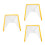3Pcs Durable Foldable Garden Bed Covers White Plastic 8
