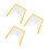 3Pcs Durable Foldable Garden Bed Covers White Plastic 6