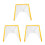 3Pcs Durable Foldable Garden Bed Covers White Plastic 7