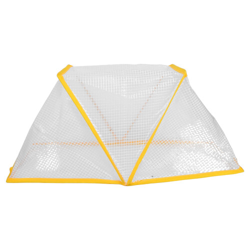 3Pcs Durable Foldable Garden Bed Covers White Plastic 2