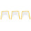 3Pcs Durable Foldable Garden Bed Covers White Plastic 5