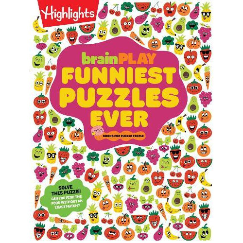 brainPLAY Funniest Puzzles Ever Paperback Book