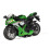 Simulations-Motorrad Modell Grün Maßstab 1:14 10