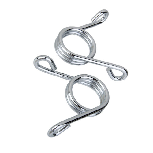 2Stk Chopper Bobber Federn Silber Langlebig 1