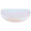 2Pcs Durable Hard Shell Eyeglasses Holder Metal PU White Storage Case 1