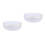 2Pcs Durable Hard Shell Eyeglasses Holder Metal PU White Storage Case 9
