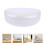 2Pcs Durable Hard Shell Eyeglasses Holder Metal PU White Storage Case 10