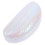 2Pcs Durable Hard Shell Eyeglasses Holder Metal PU White Storage Case 2