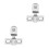 2Sets Pivot Türscharnier Für Duschglas 7