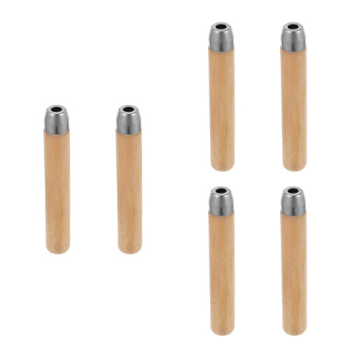 6Stk Ergonomischer Werkzeuggriff Massivem Holz Hellgelb Für 2
