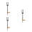 3Stk Professionelle Metall Violinbogen Für Violine & Viola 6