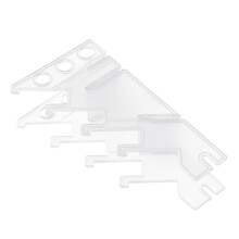 4Stk Finger Skateboard Ablage Rack Transparent Kunststoff Aufbewahrung