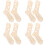 8Stk Holz Sock Blocker Strickform Für DIY Socken Hellgelb 8