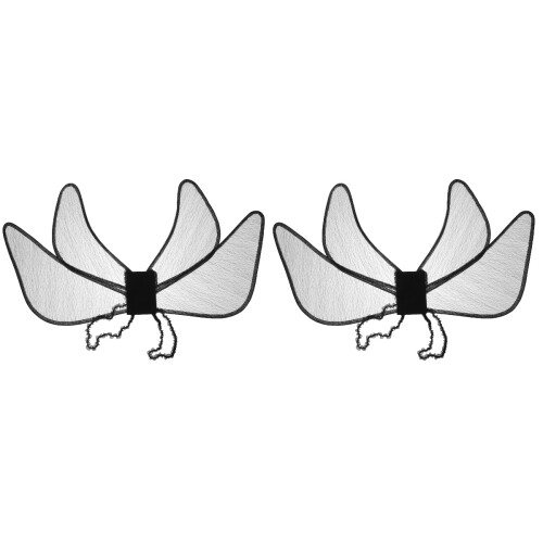 2Stk Schwarze Schmetterlingsflügel Cosplay 2