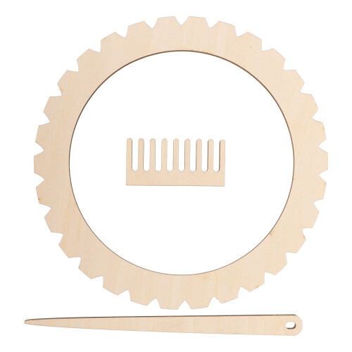 5Sets Webbrett Holz Beige Für Handweberei Und Platzsparend 2