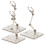 12Pièces Présentoir Figurine Ajustable Transparent Plastique ABS 2