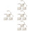 12Pièces Présentoir Figurine Ajustable Transparent Plastique ABS 8